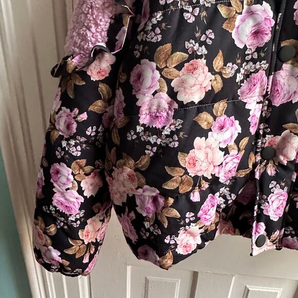 For Love & Lemons Floral Puffer Jacket - Picture 6 of 9